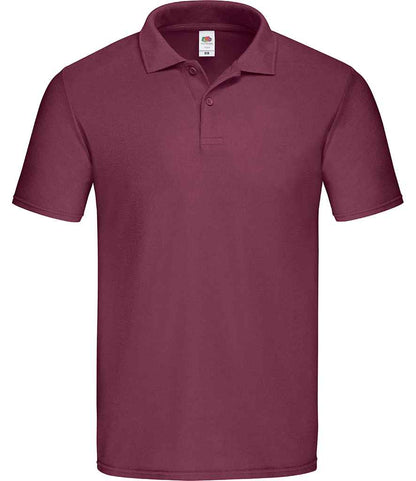 Fruit of the Loom Original Piqué Polo Shirt - SS229 WHI S