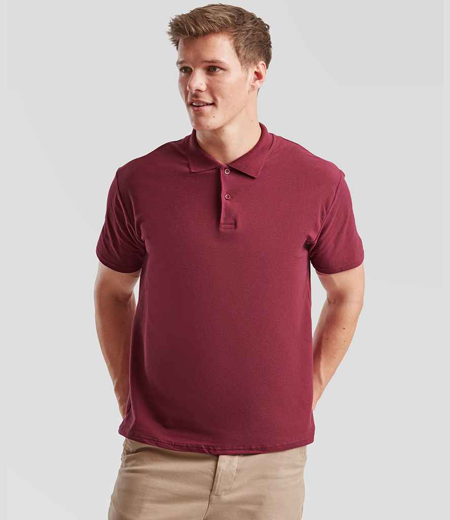 Fruit of the Loom Original Piqué Polo Shirt - SS229 BUR S