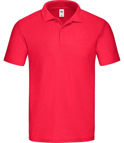 Fruit of the Loom Original Piqué Polo Shirt - SS229 WHI S