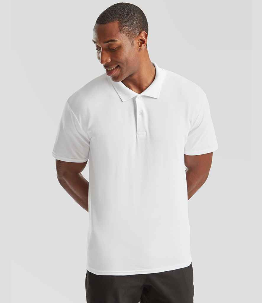 Fruit of the Loom Original Piqué Polo Shirt - SS229 WHI S