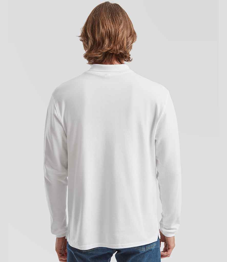 Fruit of the Loom Premium Long Sleeve Cotton Piqué Polo Shirt