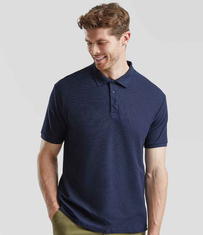 Fruit of the Loom Heavy Poly/Cotton Piqué Polo Shirt - SS27 NAV S