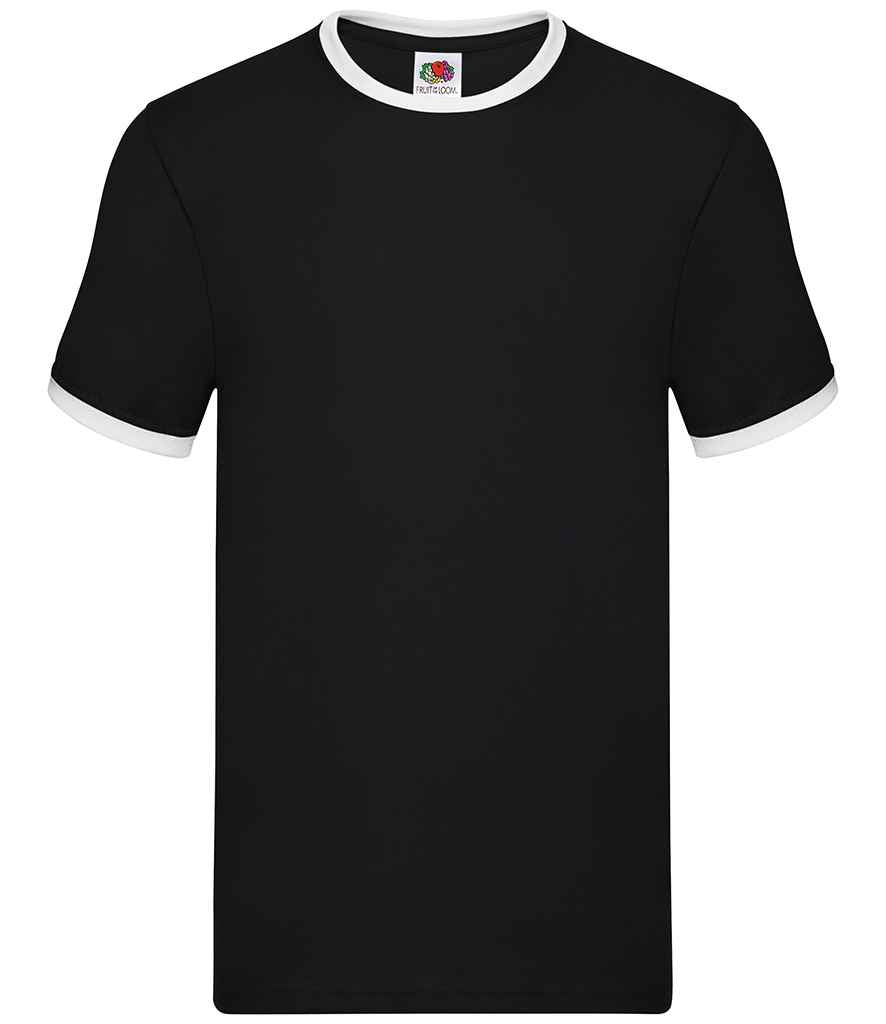 Fruit of the Loom - Contrast Ringer T-Shirt - SS34 WH/RY S