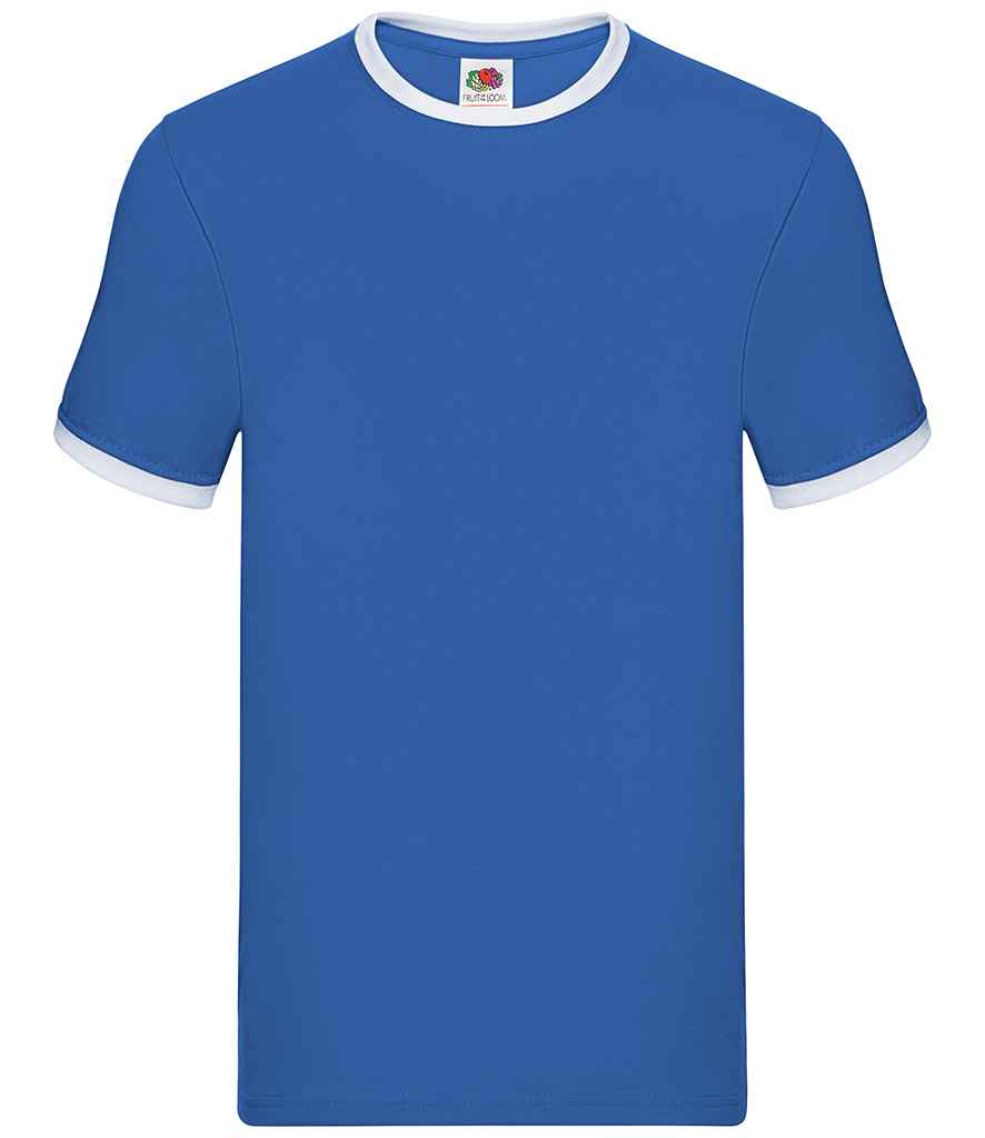 Fruit of the Loom - Contrast Ringer T-Shirt - SS34 WH/RY S