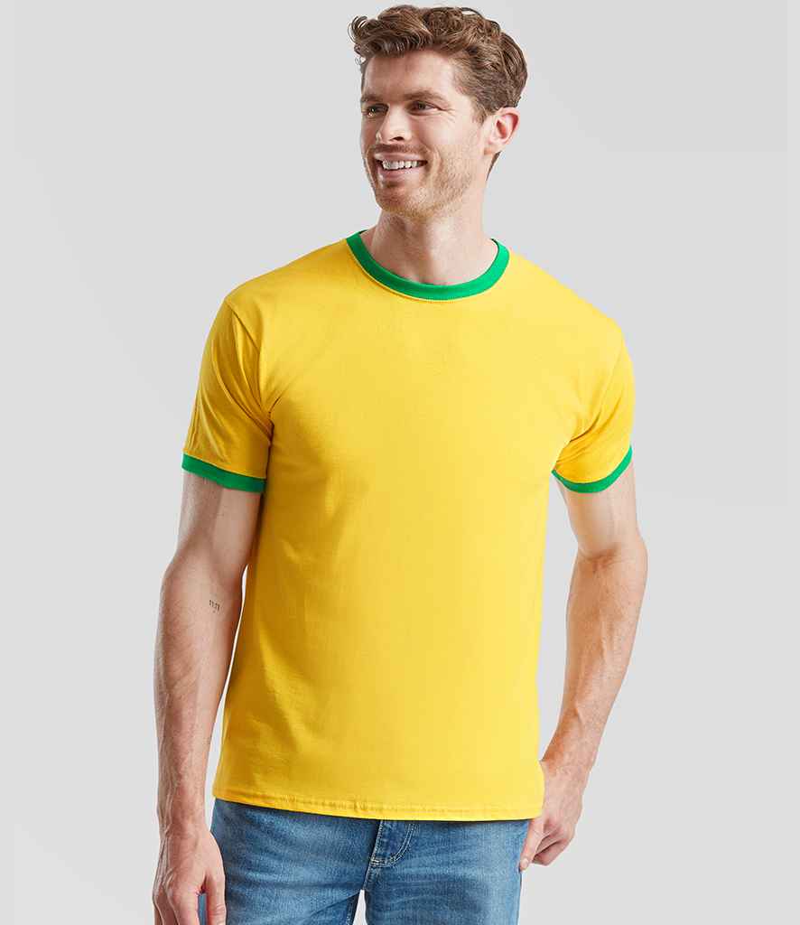 Fruit of the Loom - Contrast Ringer T-Shirt - SS34 SU/KG S