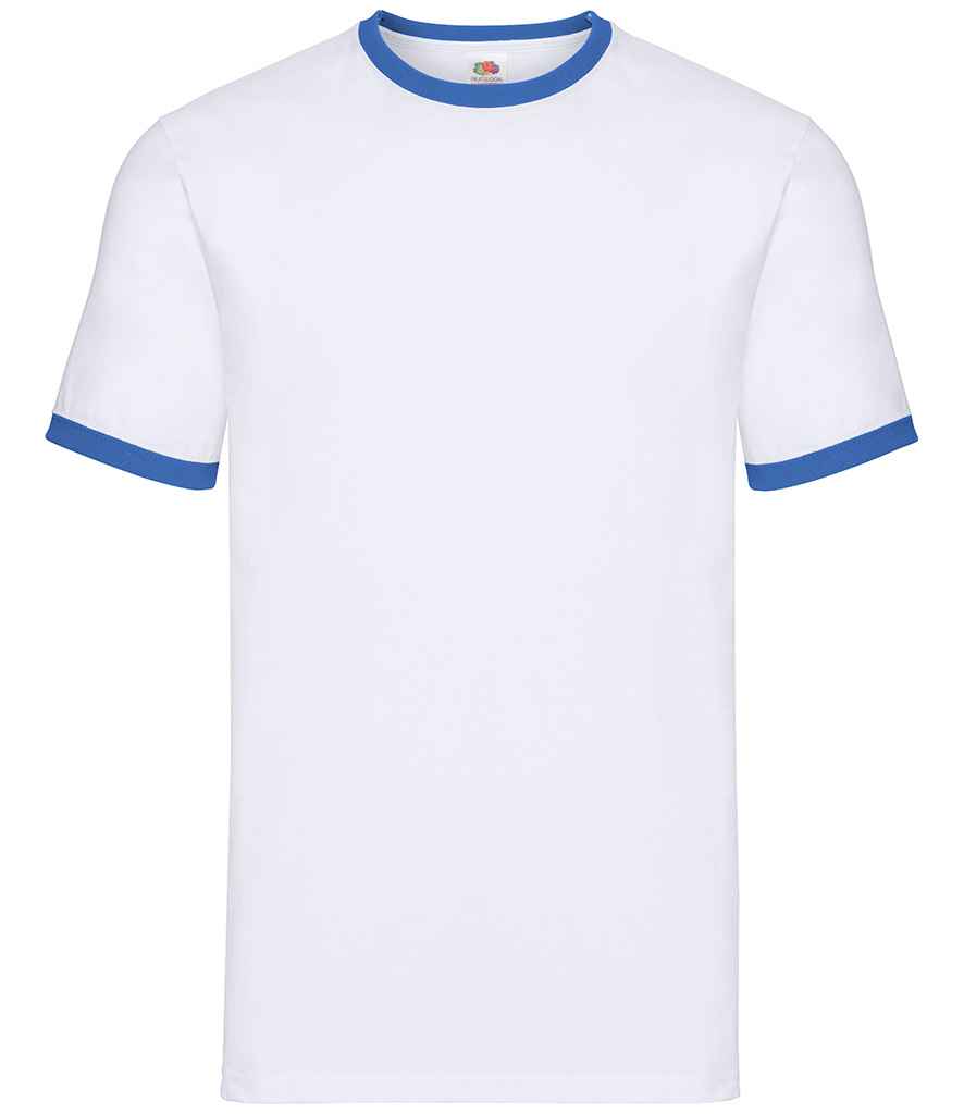 Fruit of the Loom - Contrast Ringer T-Shirt - SS34 WH/RY S
