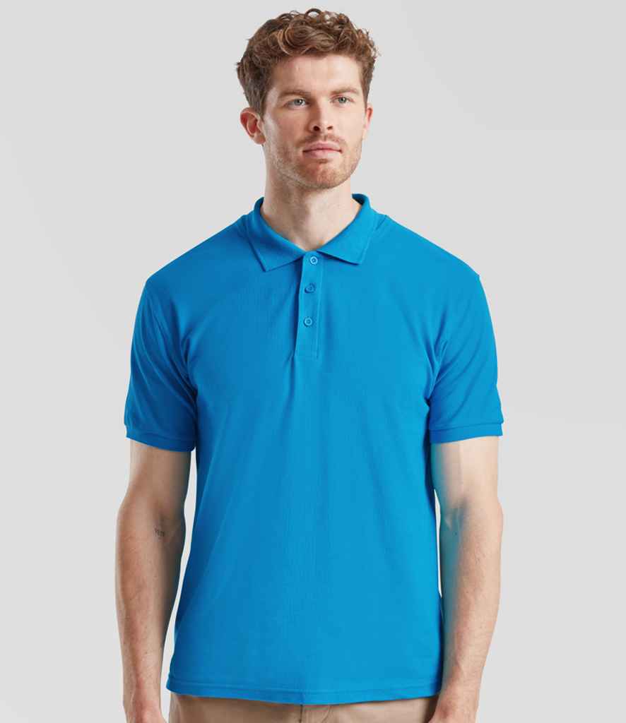 Fruit of the Loom - Premium Cotton Piqué Polo Shirt - SS5 AZR S