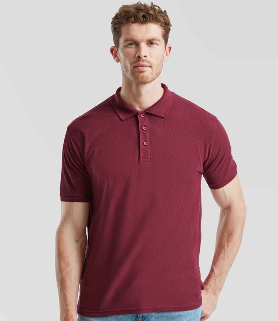 Fruit of the Loom - Premium Cotton Piqué Polo Shirt - SS5 BUR S