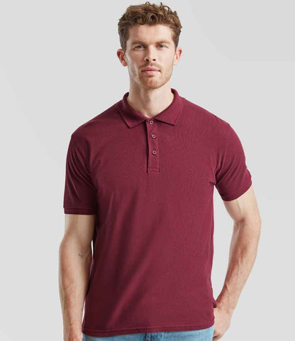 Fruit of the Loom - Premium Cotton Piqué Polo Shirt - SS5 BUR S