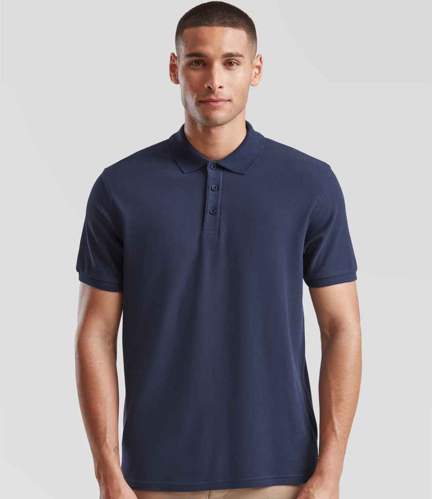 Fruit of the Loom - Premium Cotton Piqué Polo Shirt - SS5 NAV S