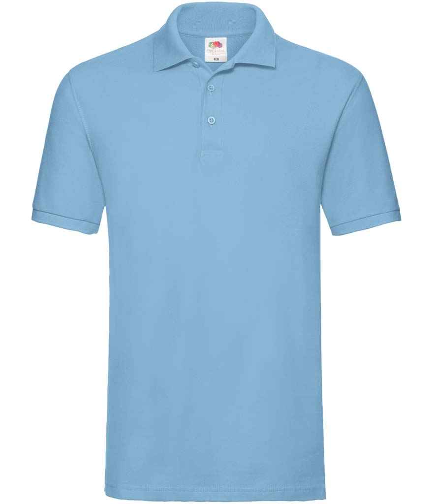 Fruit of the Loom - Premium Cotton Piqué Polo Shirt - SS5 SUN S