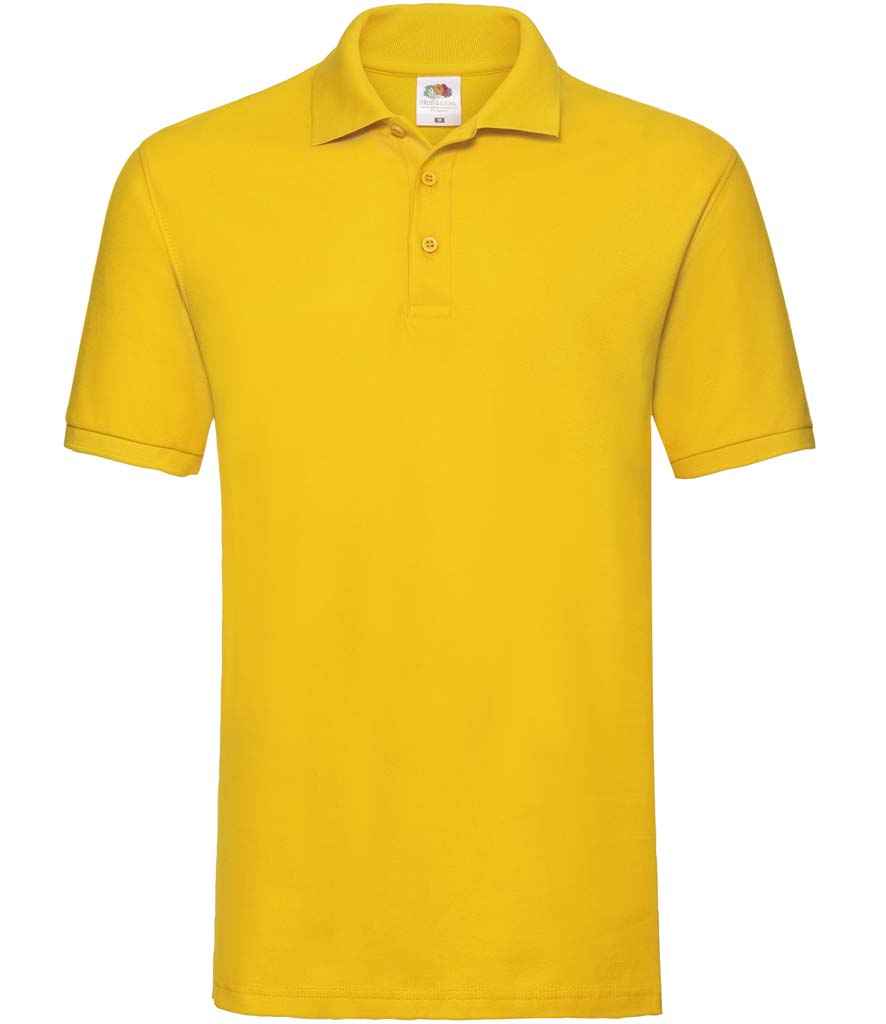 Fruit of the Loom - Premium Cotton Piqué Polo Shirt - SS5 SUN S