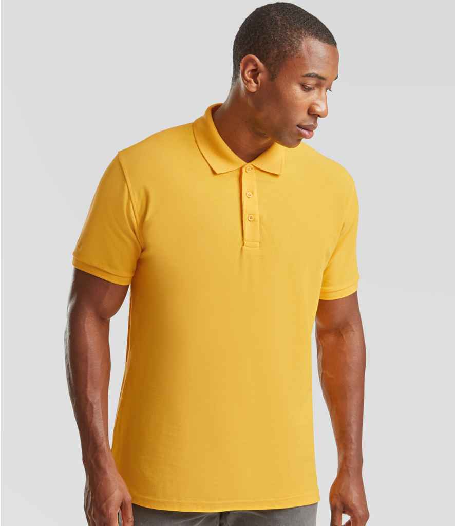 Fruit of the Loom - Premium Cotton Piqué Polo Shirt - SS5 SUN S