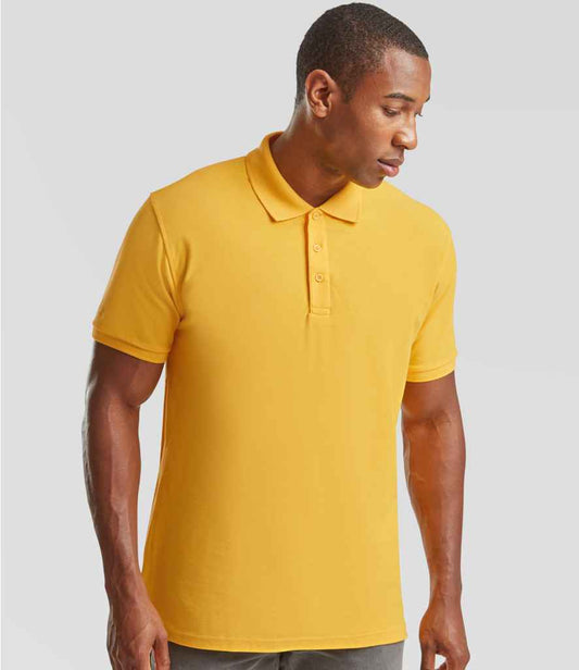 Fruit of the Loom - Premium Cotton Piqué Polo Shirt - SS5 SUN S