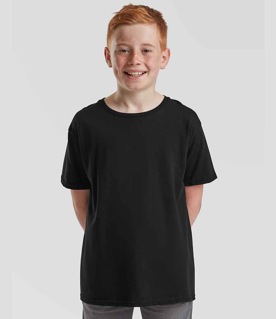 Fruit of the Loom - Kids Iconic 150 T-Shirt - SS621B BLK 3-4