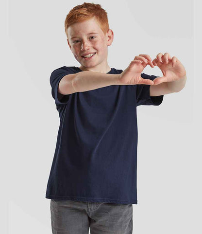 Fruit of the Loom - Kids Iconic 150 T-Shirt - SS621B NAV 3-4