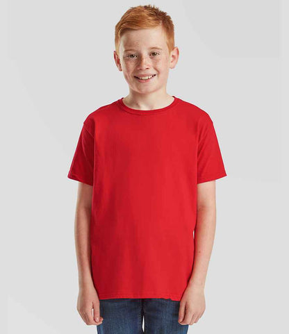 Fruit of the Loom - Kids Iconic 150 T-Shirt - SS621B RED 3-4