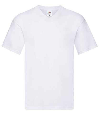 Fruit of the Loom Original V Neck T-Shirt - SS631 BLK S
