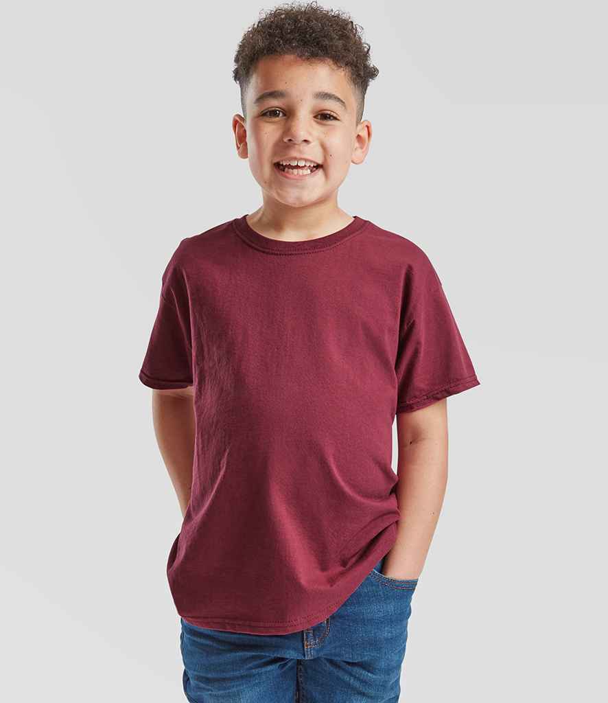 Fruit of the Loom - Kids Value T-Shirt - SS6B BUR 3-4