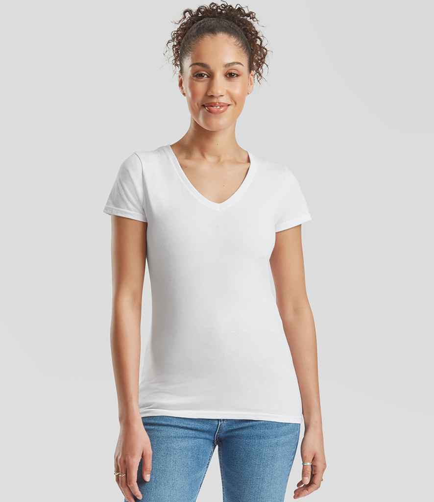 Fruit of the Loom Lady Fit Value V Neck T-Shirt