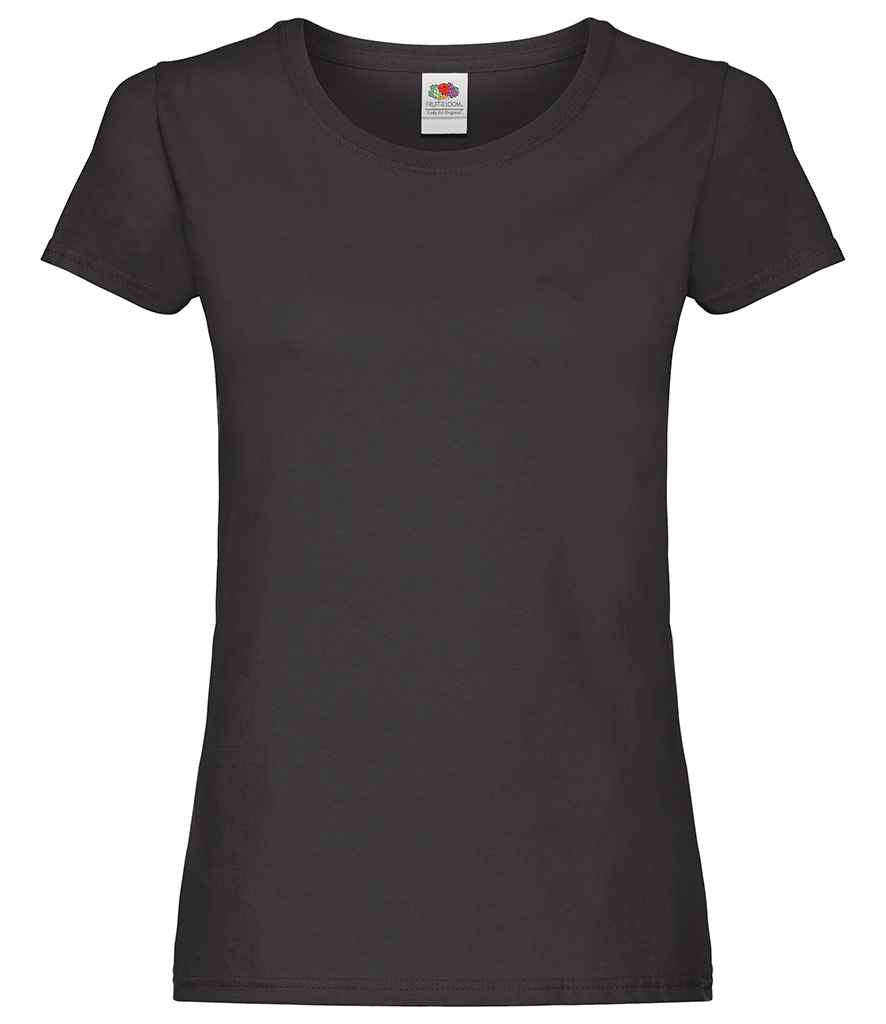 Fruit of the Loom Lady Fit Original T-Shirt - SS712 BLK XS