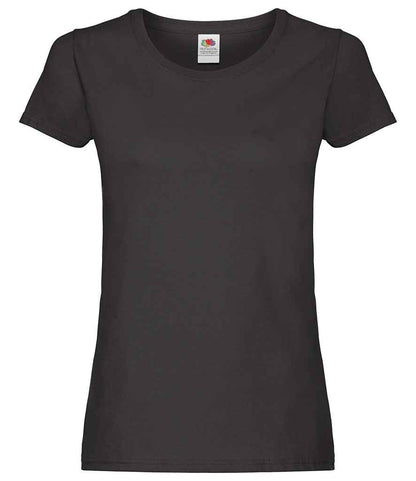 Fruit of the Loom Lady Fit Original T-Shirt - SS712 BLK XS