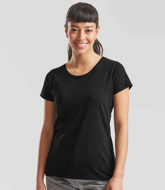 Fruit of the Loom Lady Fit Original T-Shirt - SS712 BLK XS