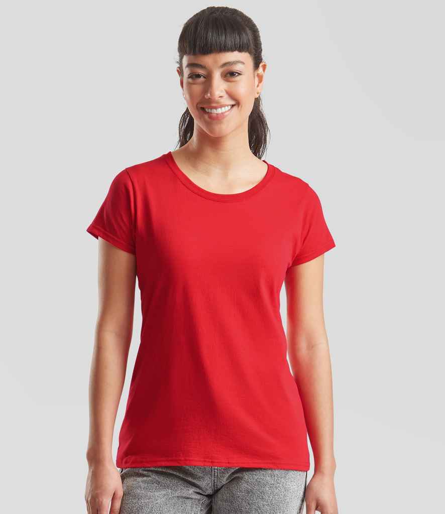 Fruit of the Loom Lady Fit Original T-Shirt - SS712 RED XS