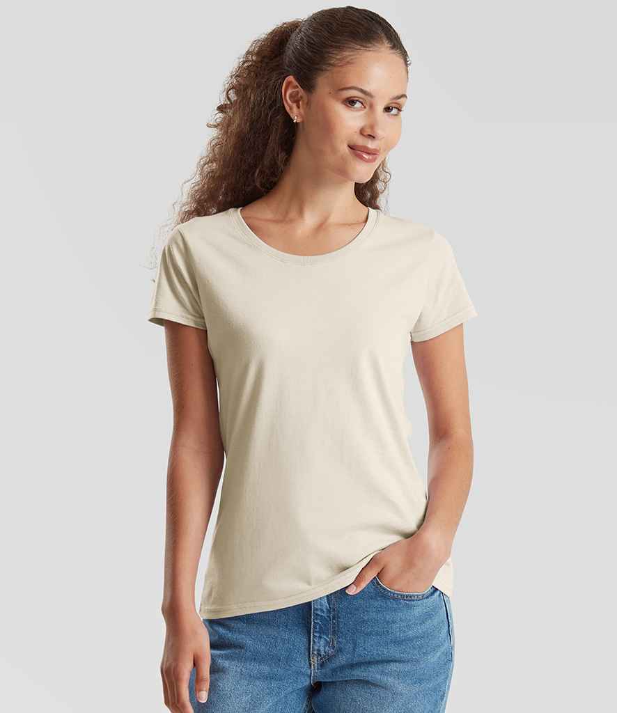 Fruit of the Loom - Ladies Iconic 195 T-Shirt - SS720 NAT XS