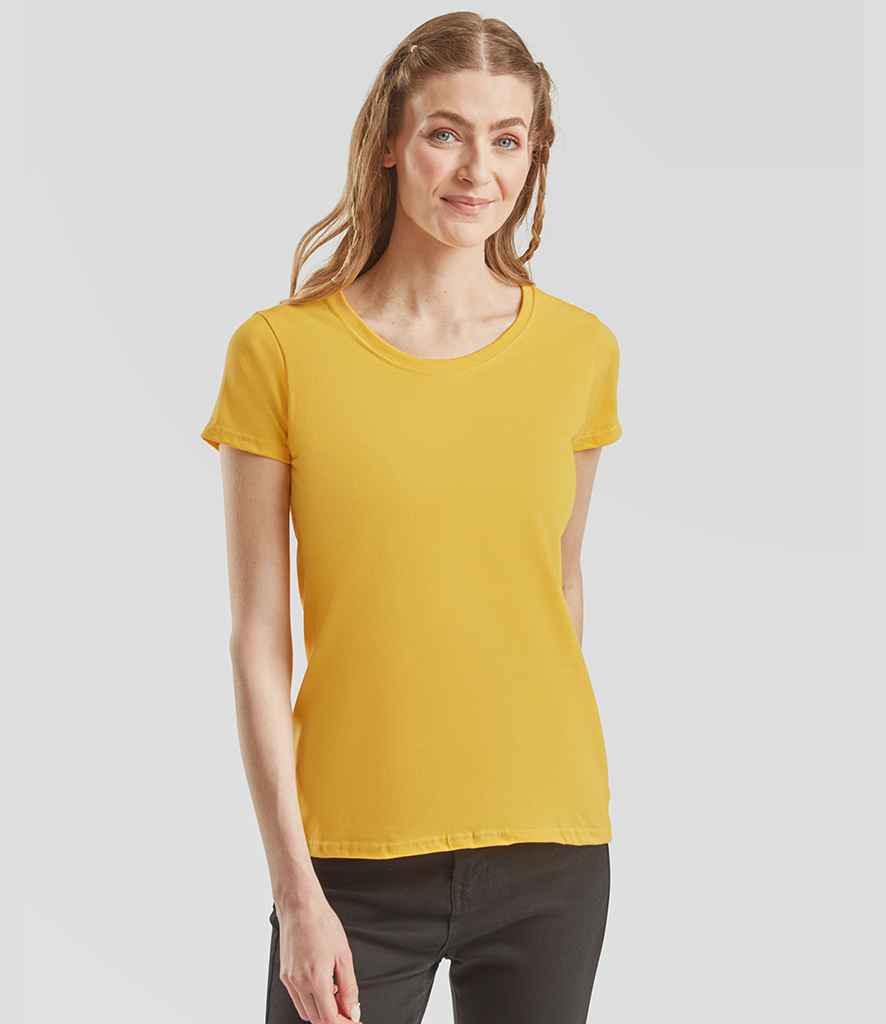 Fruit of the Loom - Ladies Iconic 195 T-Shirt - SS720 SUN XS