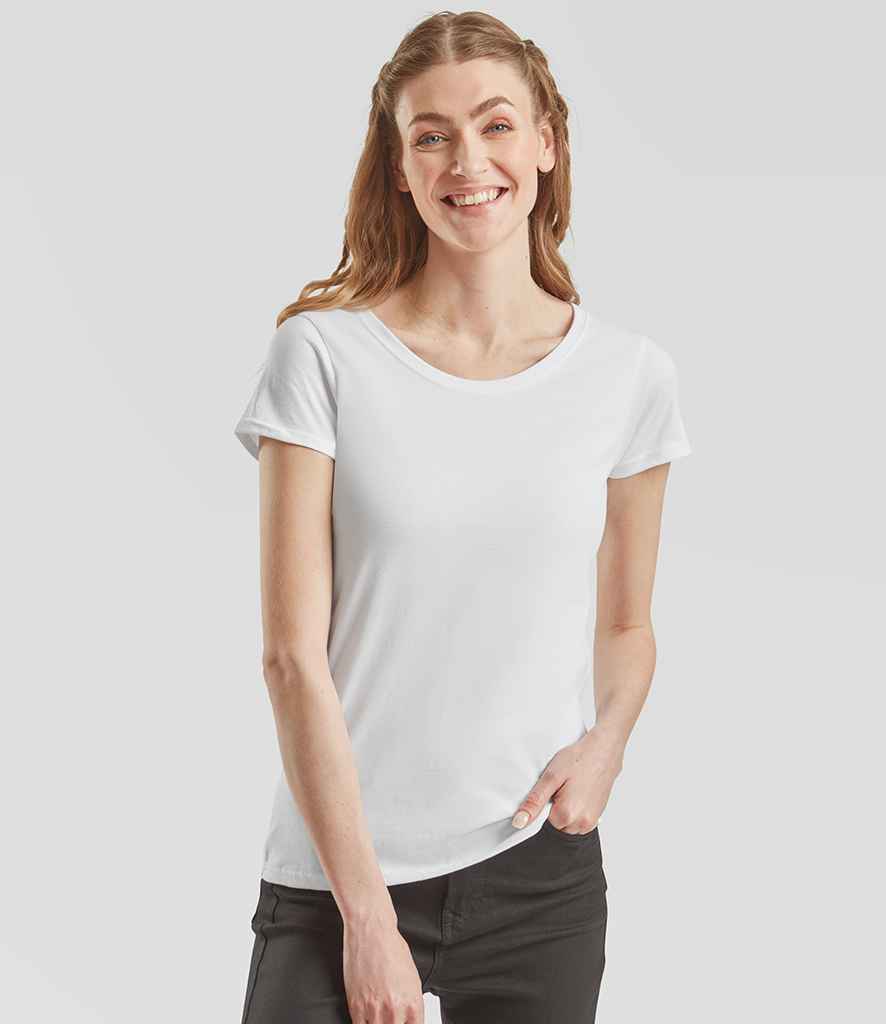 Fruit of the Loom - Ladies Iconic 195 T-Shirt - SS720 WHI XS