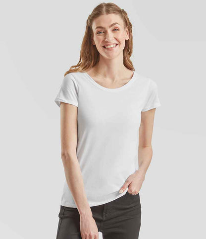 Fruit of the Loom - Ladies Iconic 195 T-Shirt - SS720 WHI XS
