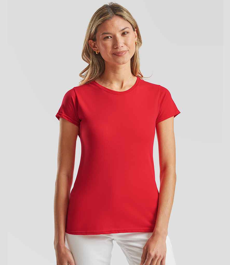 Fruit of the Loom - Ladies Iconic 150 T-Shirt - SS721 RED XS