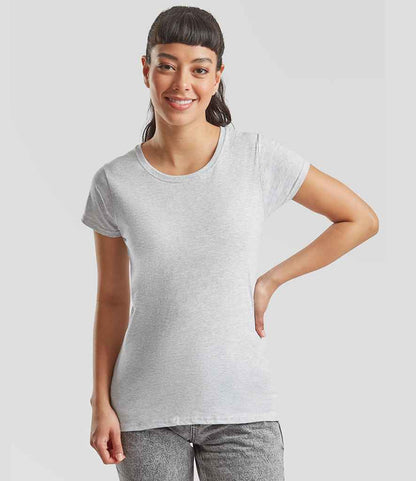 Fruit of the Loom - Lady Fit Value T-Shirt - SS77 HEA XS