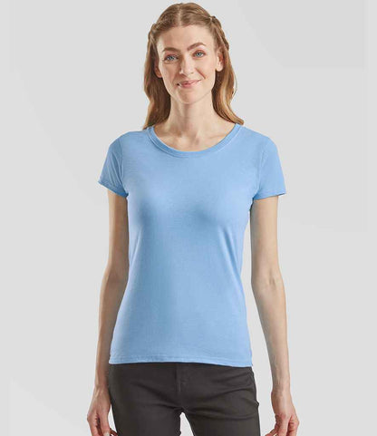 Fruit of the Loom - Lady Fit Value T-Shirt - SS77 SKY XS