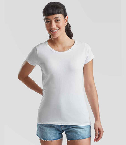 Fruit of the Loom - Lady Fit Value T-Shirt - SS77 WHI XS