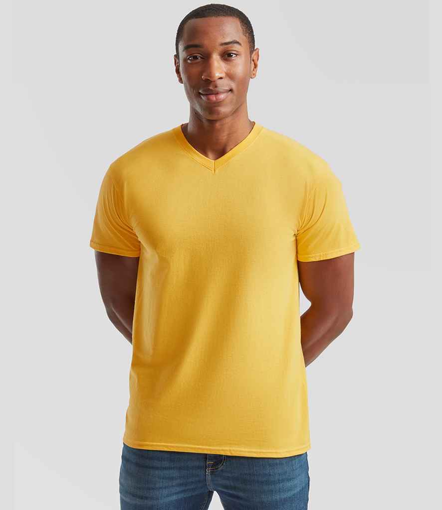 Fruit of the Loom - V Neck Value T-Shirt - SS7 SUN S