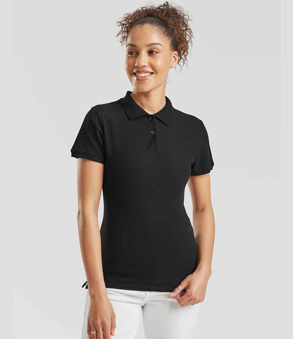 Fruit of the Loom Lady-Fit Premium Cotton Piqué Polo Shirt