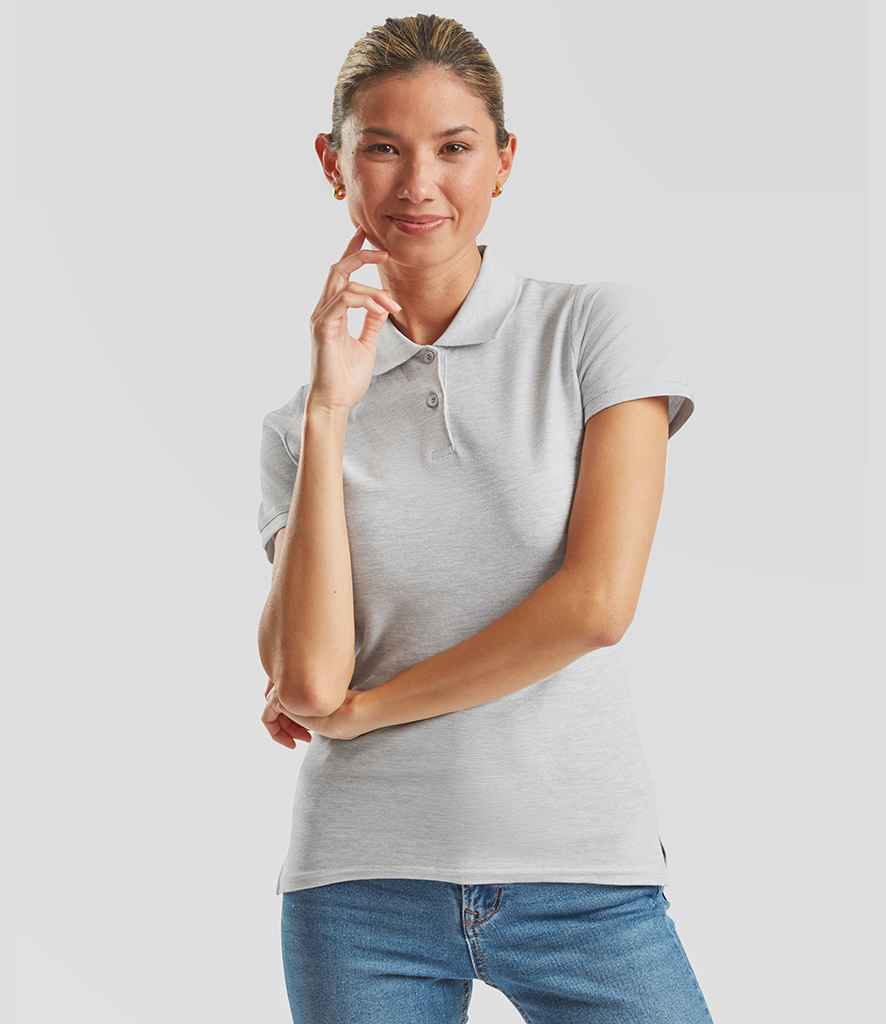 Fruit of the Loom Lady-Fit Premium Cotton Piqué Polo Shirt