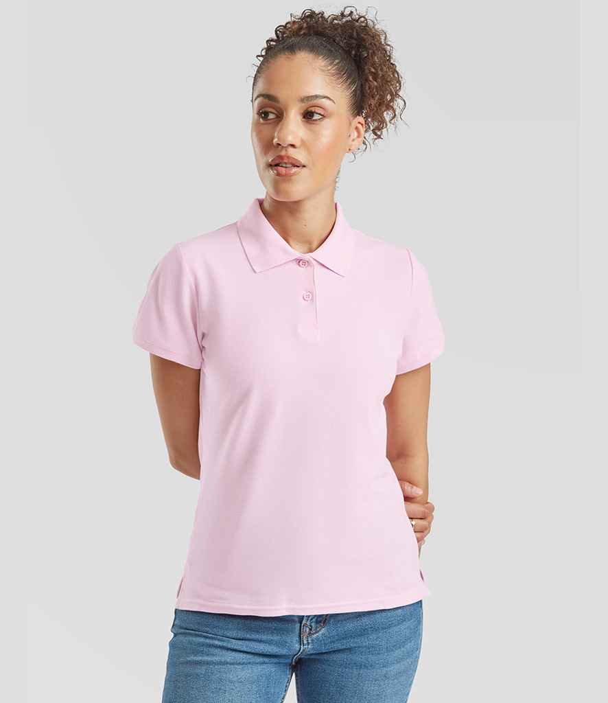 Fruit of the Loom Lady-Fit Premium Cotton Piqué Polo Shirt