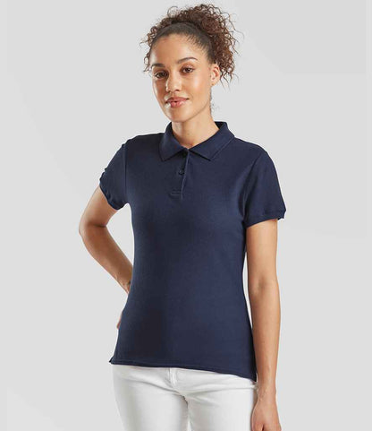 Fruit of the Loom Lady-Fit Premium Cotton Piqué Polo Shirt