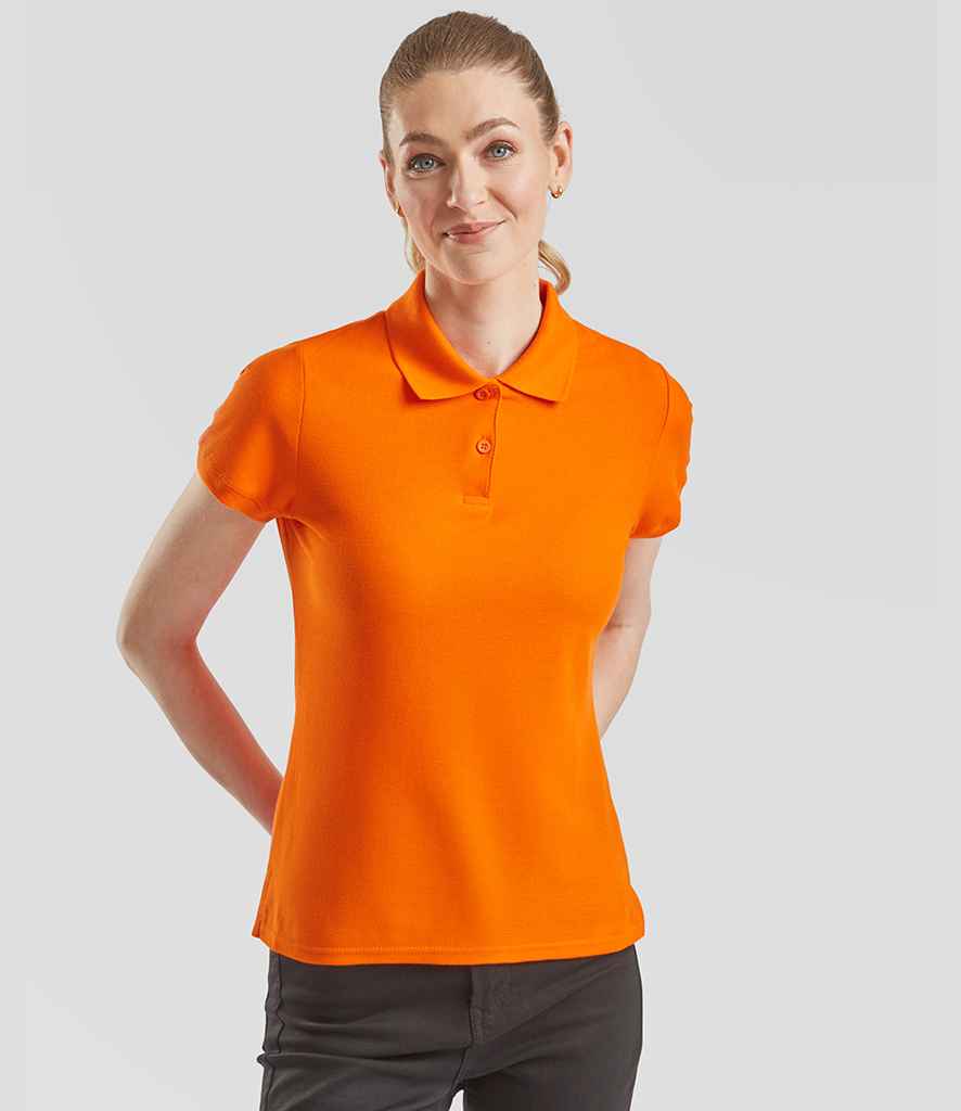 Fruit of the Loom Lady-Fit Premium Cotton Piqué Polo Shirt