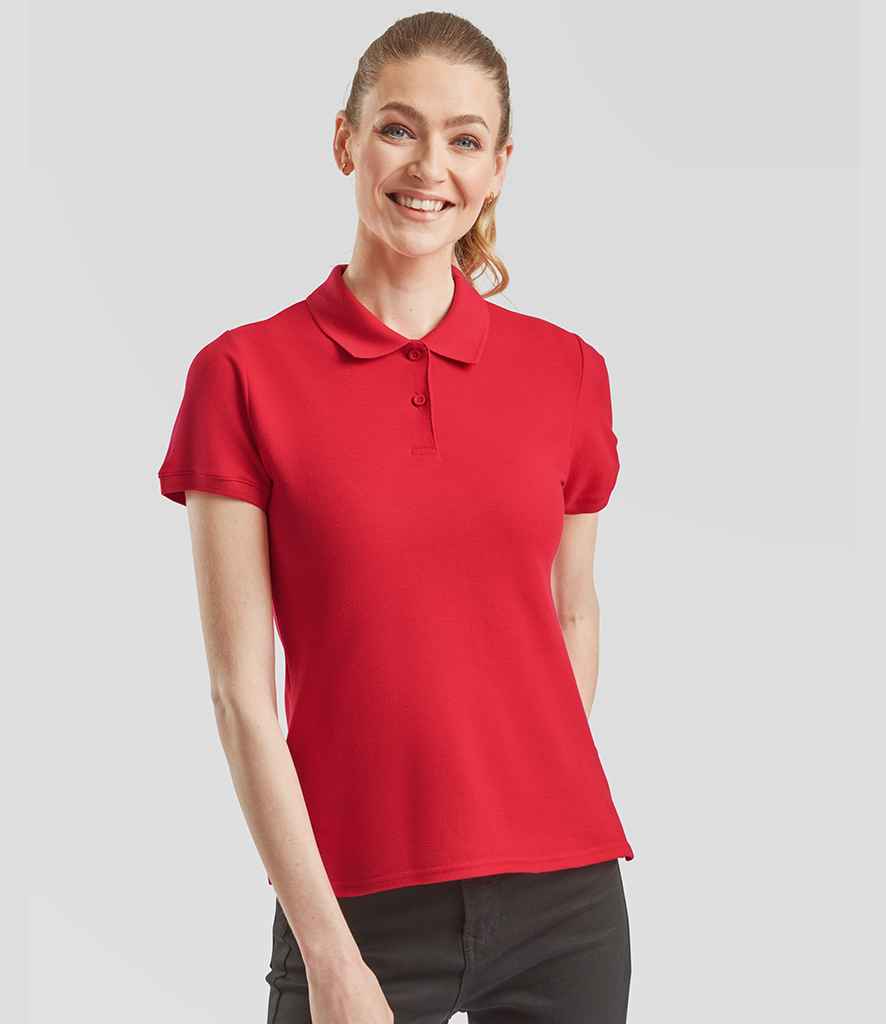 Fruit of the Loom Lady-Fit Premium Cotton Piqué Polo Shirt