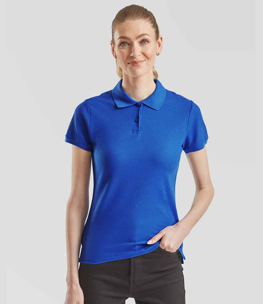 Fruit of the Loom Lady-Fit Premium Cotton Piqué Polo Shirt