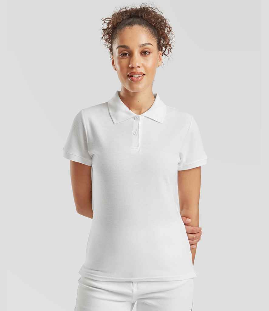 Fruit of the Loom Lady-Fit Premium Cotton Piqué Polo Shirt