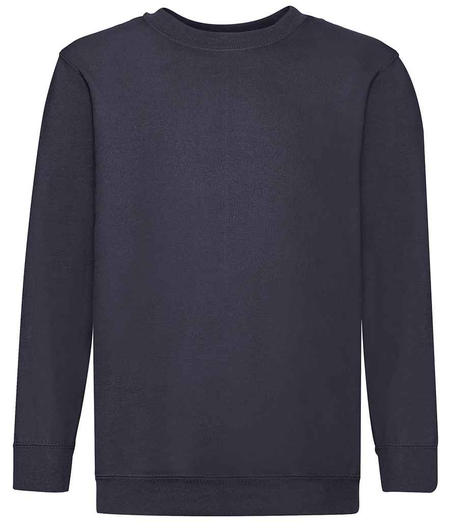 Fruit of the Loom Kids Classic Drop Shoulder Sweatshirt - SS9B NAV 5-6