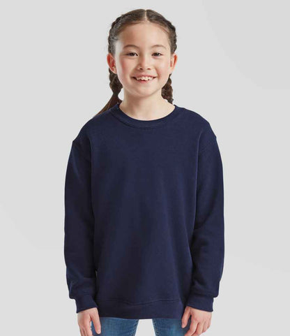 Fruit of the Loom Kids Classic Drop Shoulder Sweatshirt - SS9B DNA 7-8
