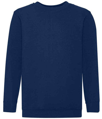 Fruit of the Loom Kids Classic Drop Shoulder Sweatshirt - SS9B NAV 5-6