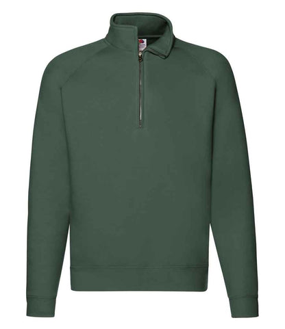 Fruit of the Loom Premium Zip Neck Sweatshirt - SSE17 HEA S