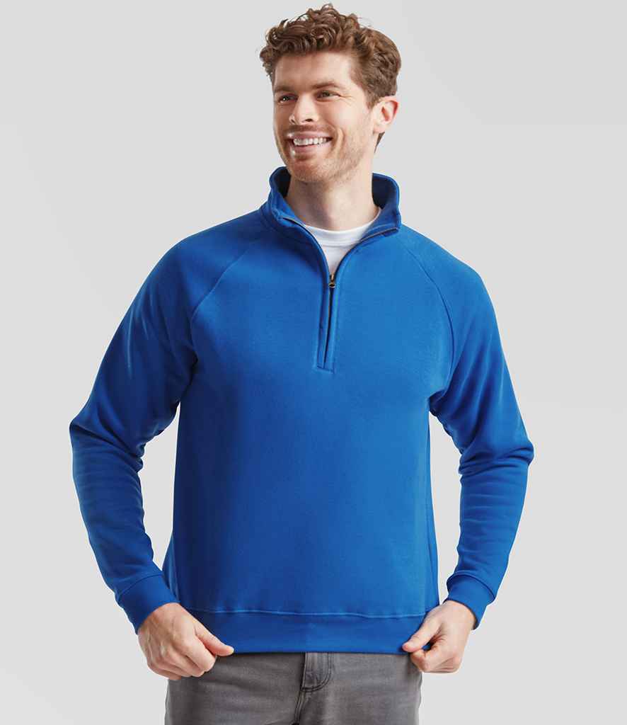 Fruit of the Loom Premium Zip Neck Sweatshirt - SSE17 ROY S